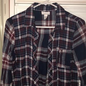 Tilly’s button up boyfriend style flannel